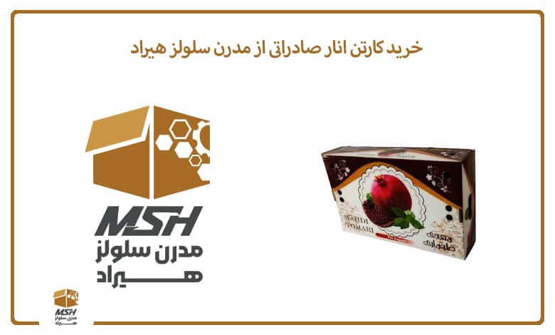 خرید کارتن انار صادراتی از مدرن سلولز هیراد
