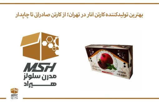 بهترین تولیدکننده کارتن انار در تهران؛ از کارتن صادراتی تا چاپدار