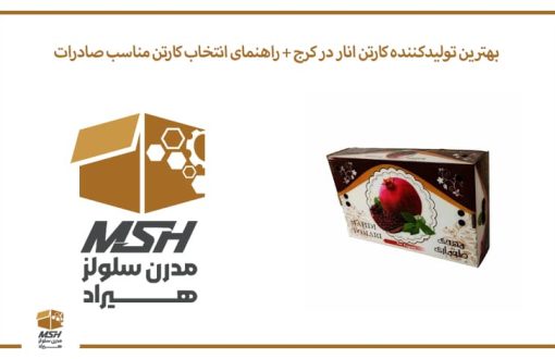 بهترین تولیدکننده کارتن انار در کرج + راهنمای انتخاب کارتن مناسب صادرات