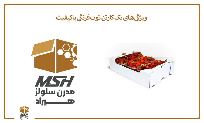 ویژگی‌های یک کارتن توت‌فرنگی باکیفیت