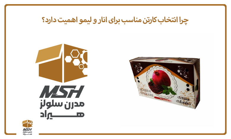چرا انتخاب کارتن مناسب برای انار و لیمو اهمیت دارد؟