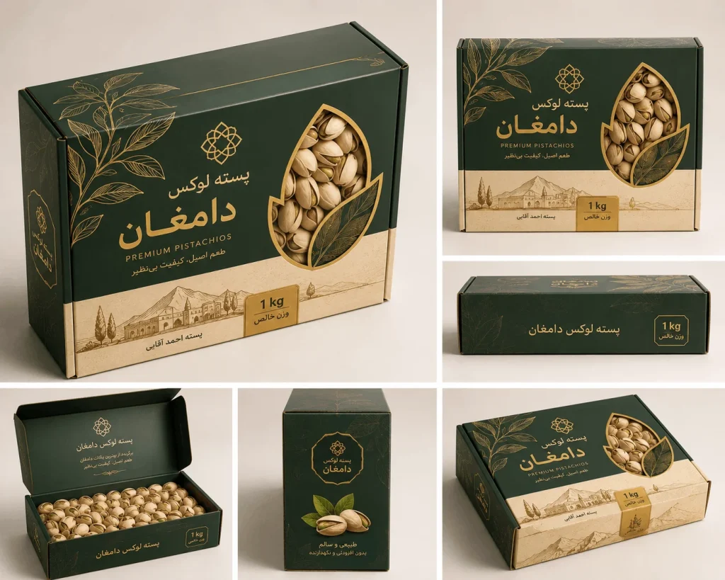 کارتن پسته لوکس دامغان