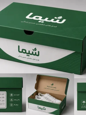 کارتن و جعبه بسته بندی کفش شیما