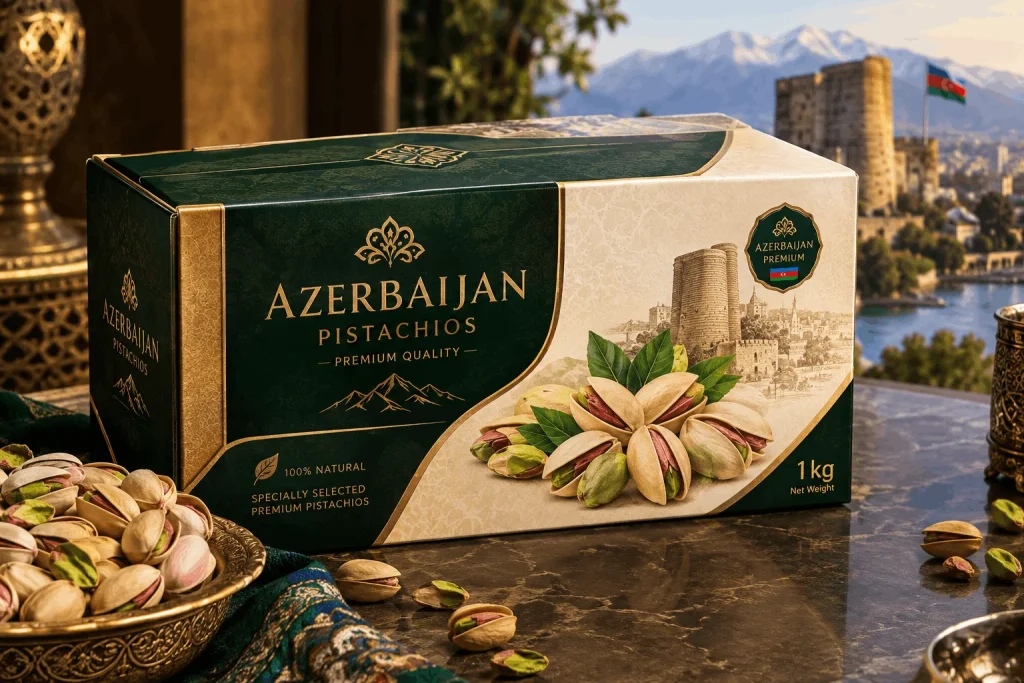 کارتن پسته یک کیلویی فوق لوکس آذربایجان